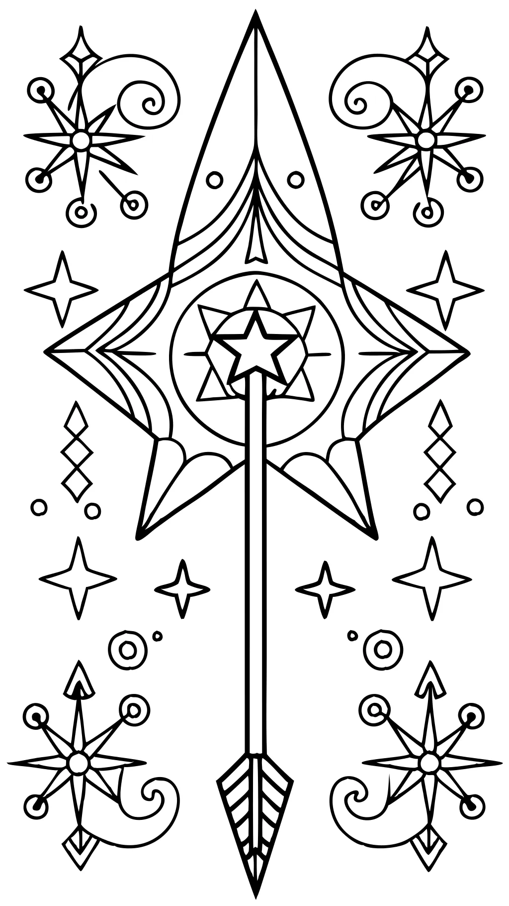 coloring page arrow